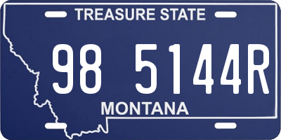 MT license plate 985144R