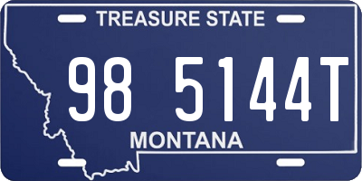 MT license plate 985144T