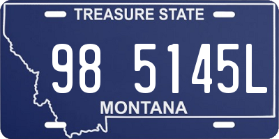 MT license plate 985145L