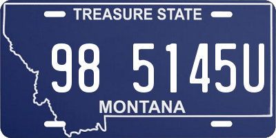 MT license plate 985145U