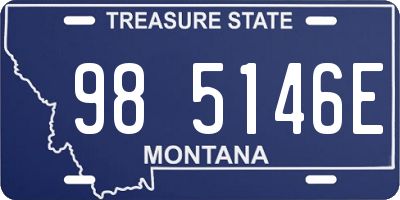 MT license plate 985146E