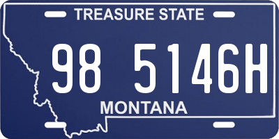 MT license plate 985146H