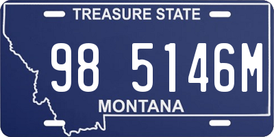 MT license plate 985146M