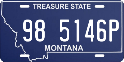 MT license plate 985146P