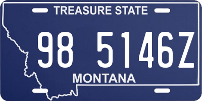 MT license plate 985146Z