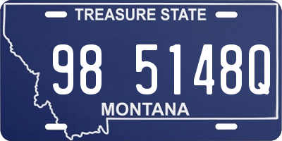 MT license plate 985148Q