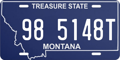 MT license plate 985148T