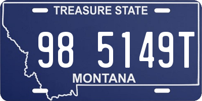 MT license plate 985149T