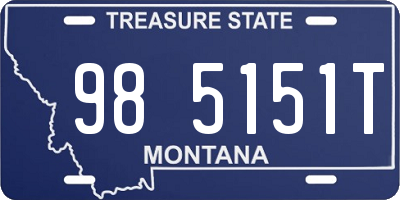 MT license plate 985151T