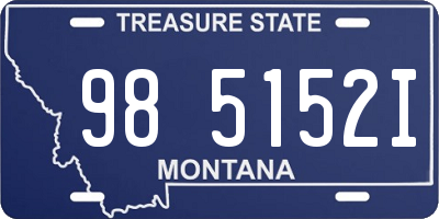 MT license plate 985152I