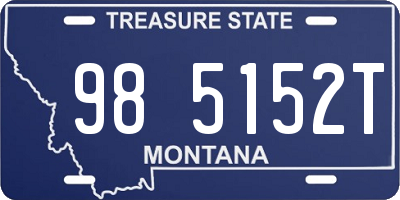 MT license plate 985152T
