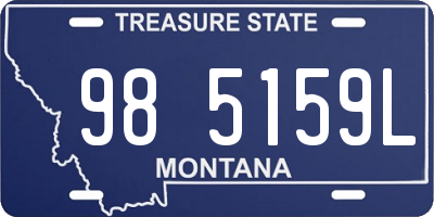 MT license plate 985159L