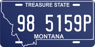 MT license plate 985159P