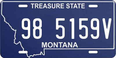 MT license plate 985159V