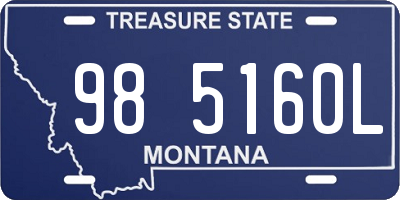 MT license plate 985160L