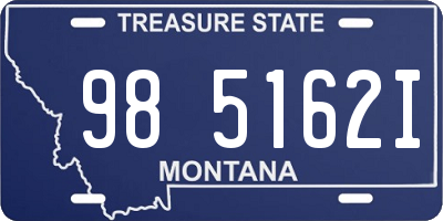 MT license plate 985162I