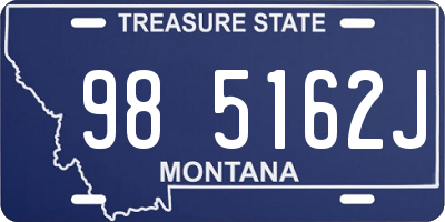 MT license plate 985162J