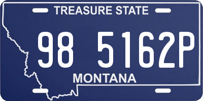 MT license plate 985162P