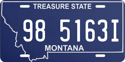 MT license plate 985163I