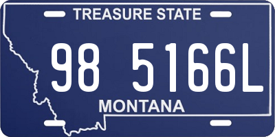MT license plate 985166L