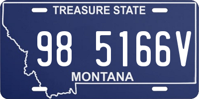 MT license plate 985166V