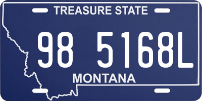 MT license plate 985168L
