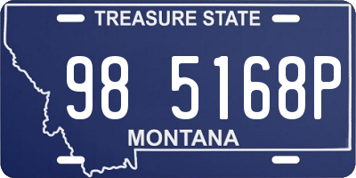 MT license plate 985168P