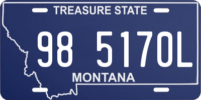 MT license plate 985170L