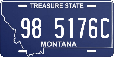 MT license plate 985176C