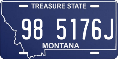 MT license plate 985176J