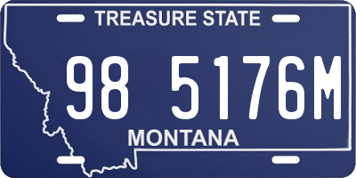 MT license plate 985176M