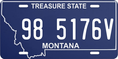 MT license plate 985176V