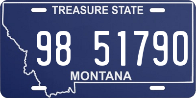 MT license plate 985179O