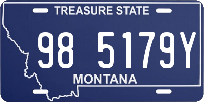 MT license plate 985179Y