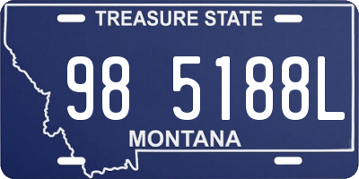 MT license plate 985188L