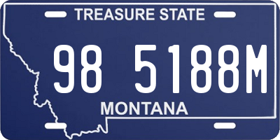 MT license plate 985188M