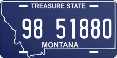 MT license plate 985188O