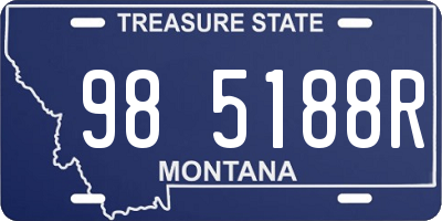 MT license plate 985188R