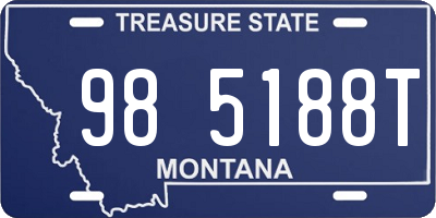MT license plate 985188T