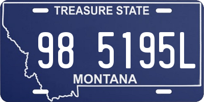 MT license plate 985195L