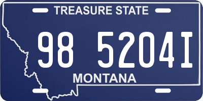 MT license plate 985204I