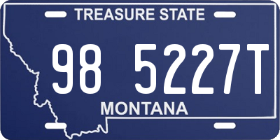 MT license plate 985227T