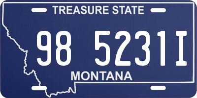 MT license plate 985231I