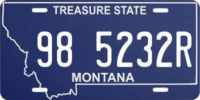 MT license plate 985232R