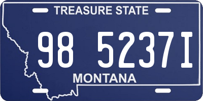 MT license plate 985237I
