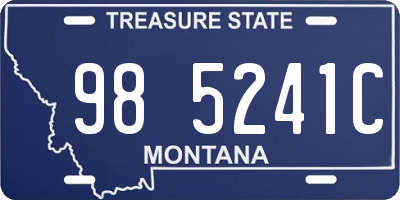 MT license plate 985241C