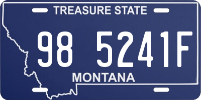 MT license plate 985241F