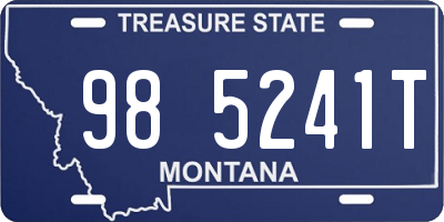 MT license plate 985241T