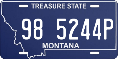 MT license plate 985244P