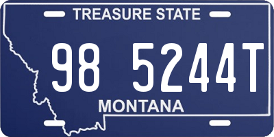 MT license plate 985244T